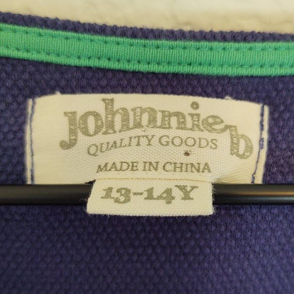 Johnnie B 13 14 Dress Short Sleeve Navy Blue Daisy - Picture 2 of 5